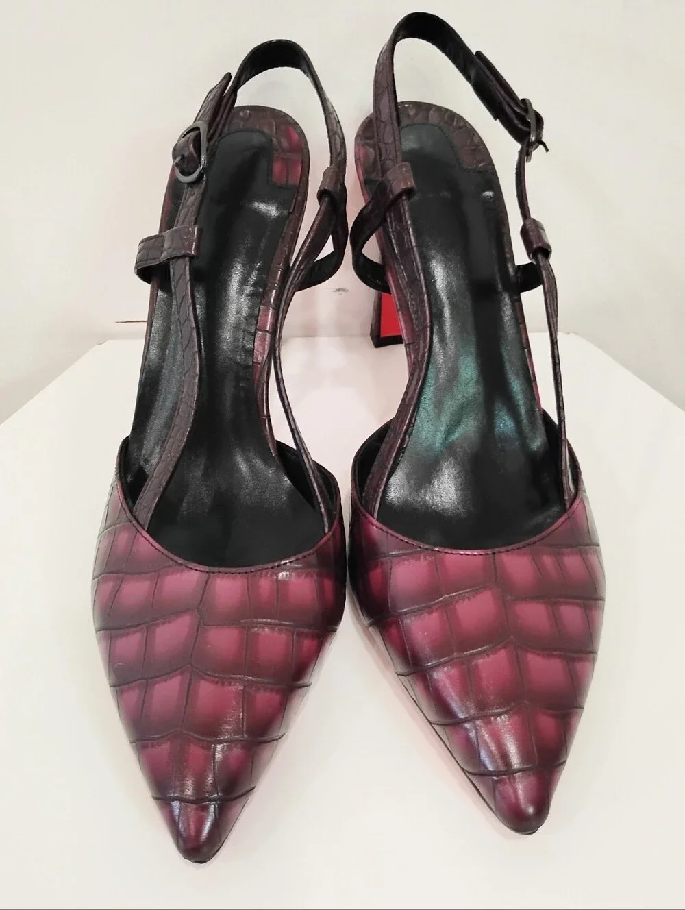 LOUBOUTIN INSPIRED SLING BACK HEELS NWOT